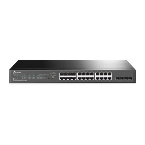 JetStream 24-Port Gigabit Smart PoE+ Switch with 4 SFP Slots T1600G-28PS (TL-SG2424P)